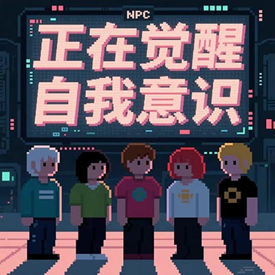 NPC正在觉醒自我意识歌词 - 无面小生 / HJQ
